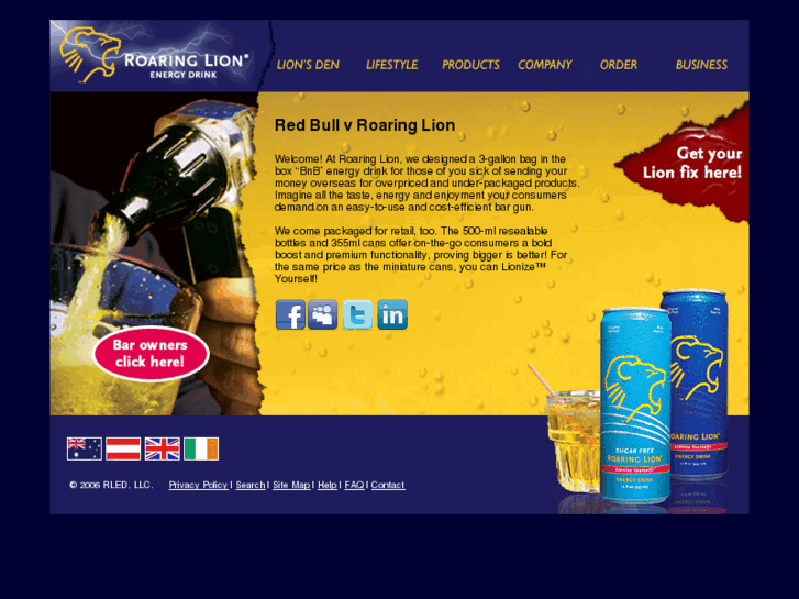 www.roaringlionenergydrink.com