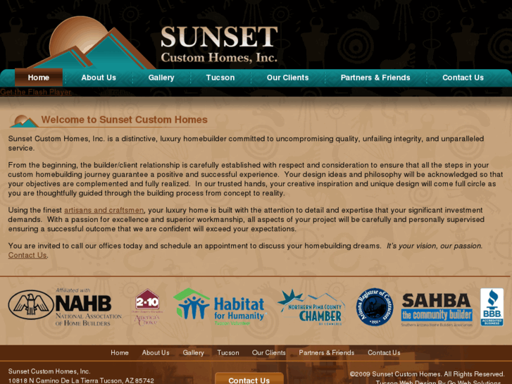 www.sunsetcustomhomestucson.com