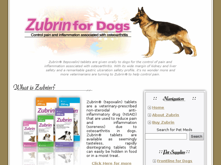 www.zubrinfordogs.com