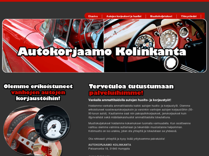 www.autokorjaamokolinkanta.com