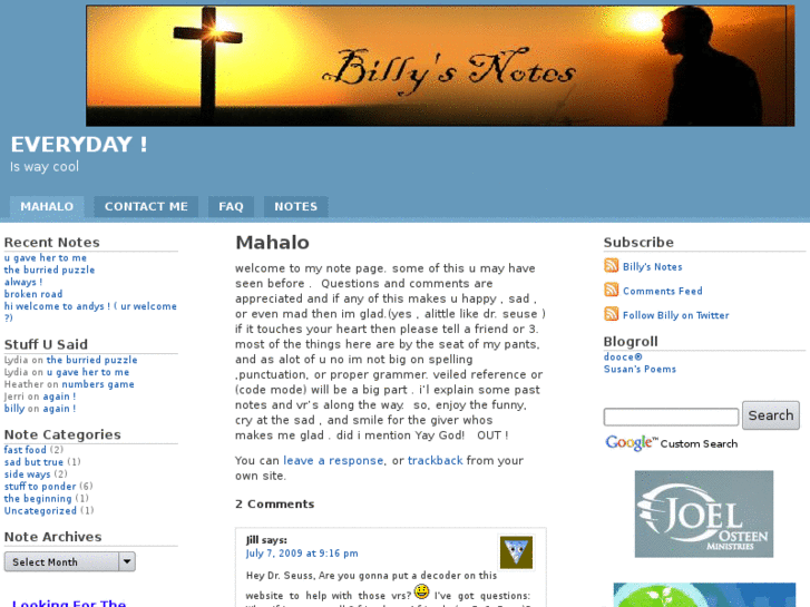 www.billysnotes.com