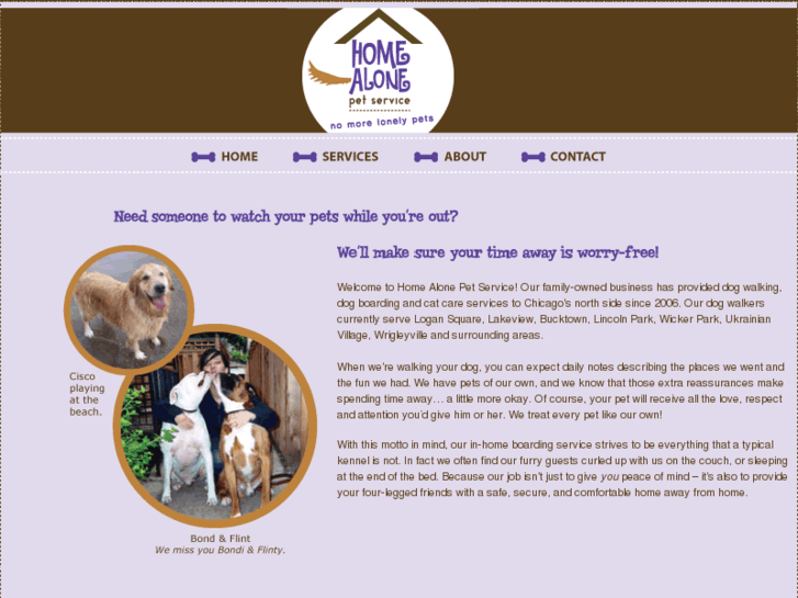 www.homealonepetservice.com