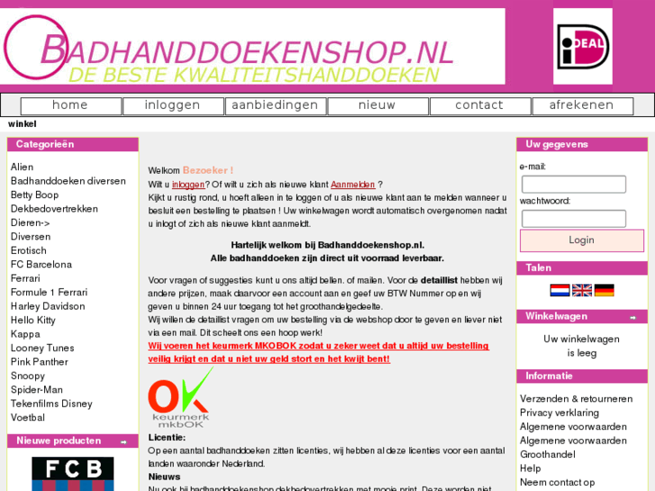 www.badhanddoekenshop.nl