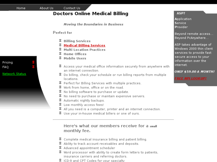 www.doctorsonlinebilling.com