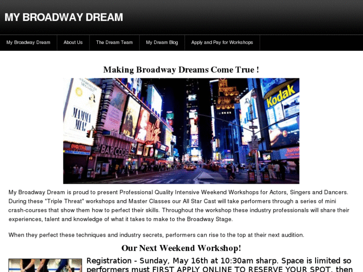 www.mybroadwaydream.com