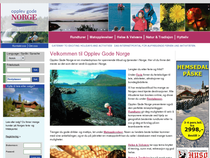 www.opplevgodenorge.no