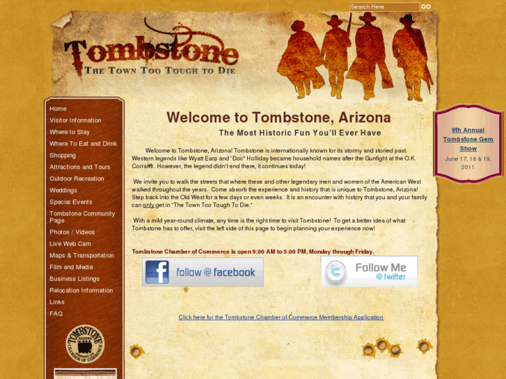 www.tombstonechamber.com