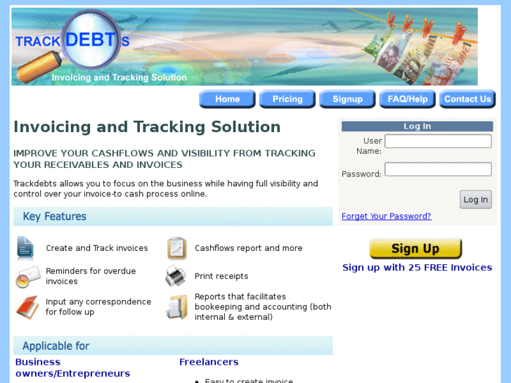 www.trackdebts.com