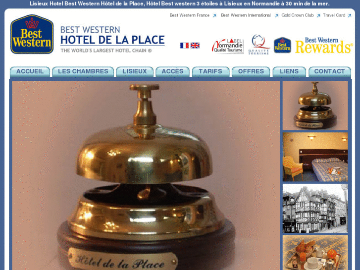 www.lisieux-hotel-delaplace.com