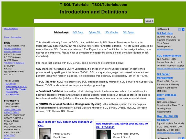www.tsqltutorials.com