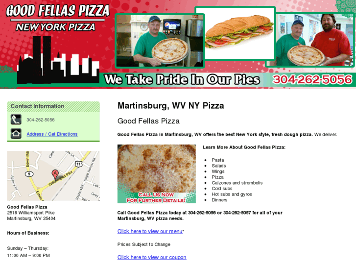 www.goodfellaspizzawv.com