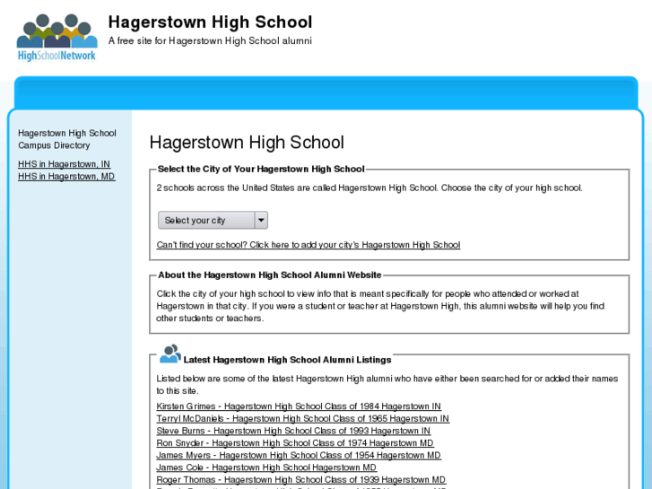 www.hagerstownhighschool.com