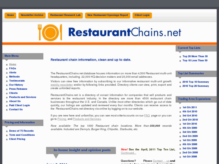 www.restaurantchains.net