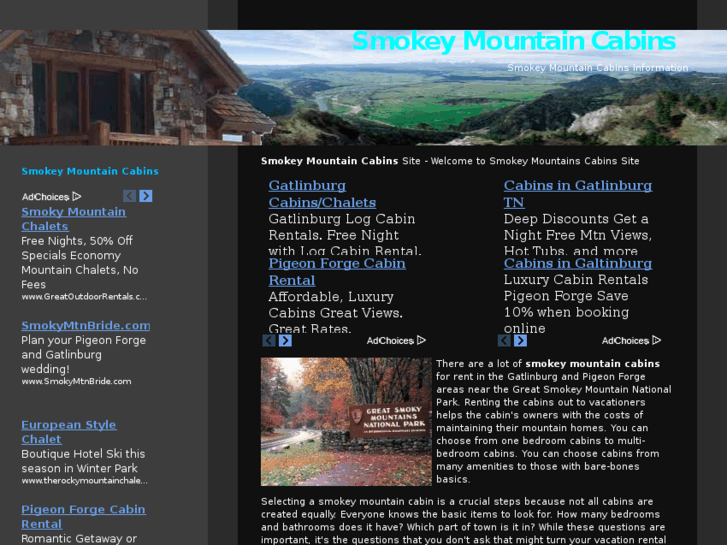 www.smokeymountaincabinsite.com