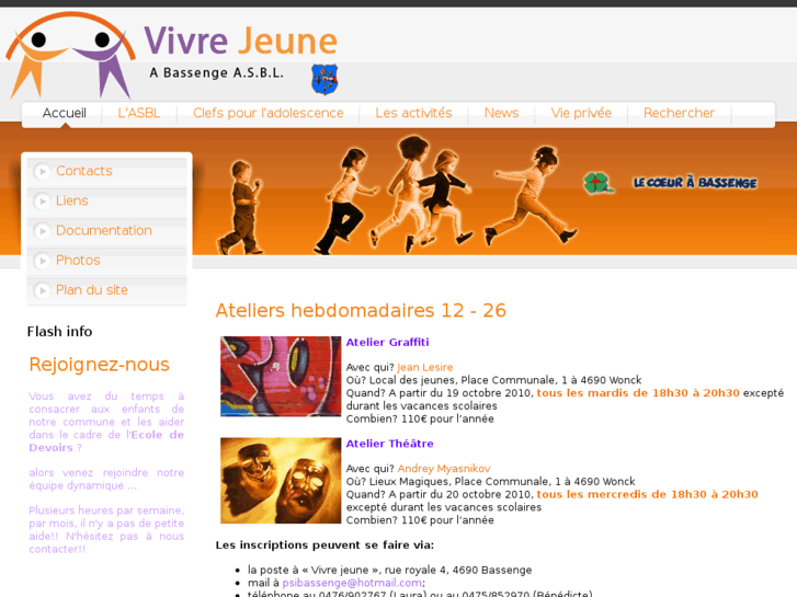 www.vivrejeune.be