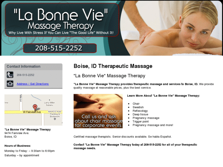 www.labonneviemassageclinic.com