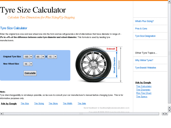 www.tyresizecalculator.com