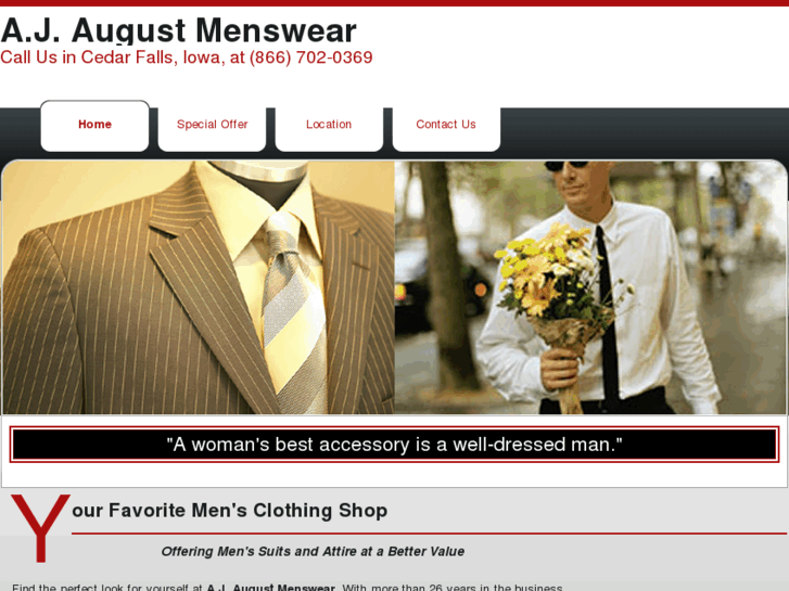 www.ajaugustmenswear.com