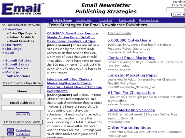 www.emailuniverse.net