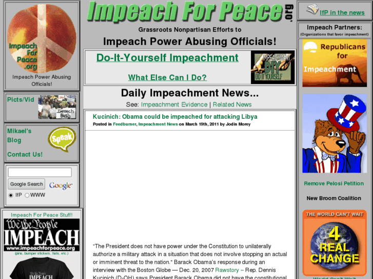 www.impeachforpeace.org