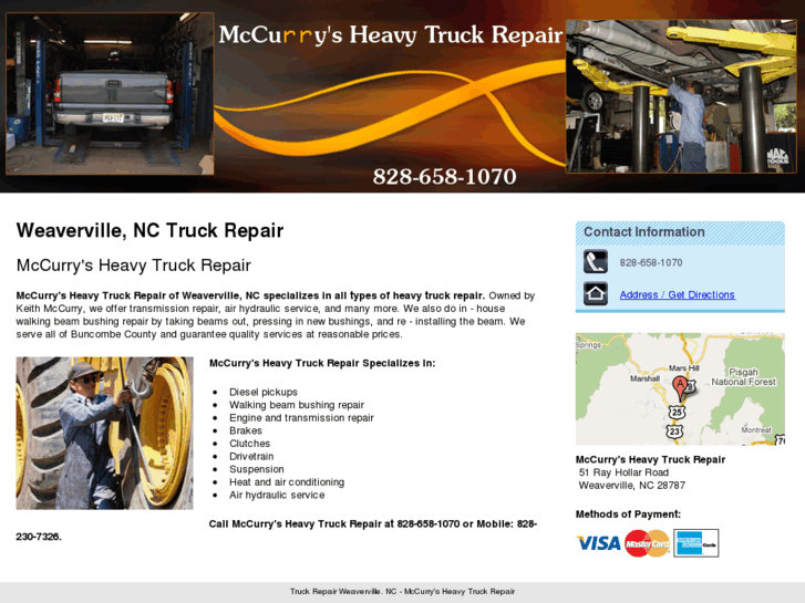 www.mccurrysheavytruckrepair.com