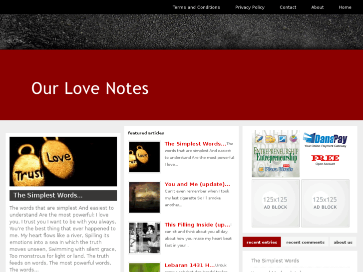 www.ourlovenotes.com