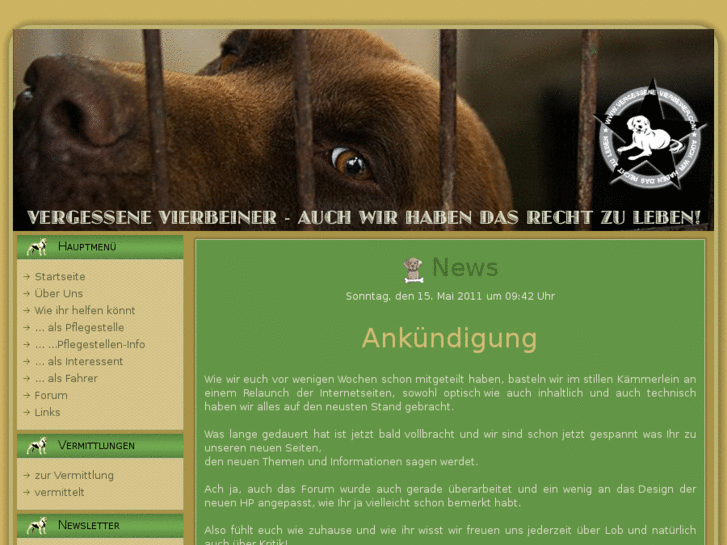 www.vergessenevierbeiner.de