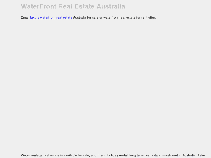 www.waterfrontrealestateaustralia.com