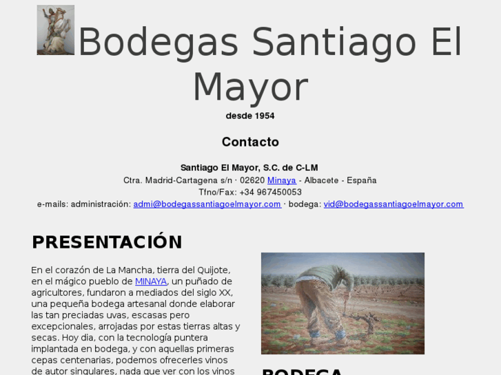 www.bodegassantiagoelmayor.com