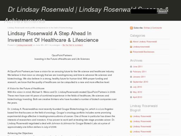 www.doctorlindsayrosenwald.com