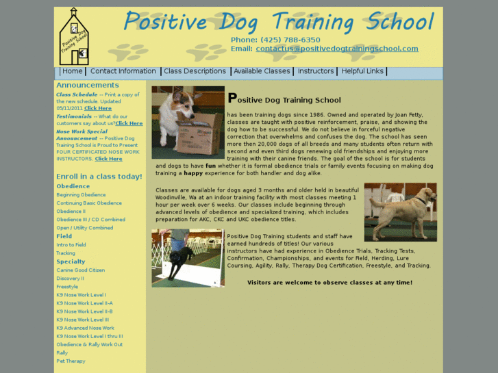 www.positivedogtrainingschool.net