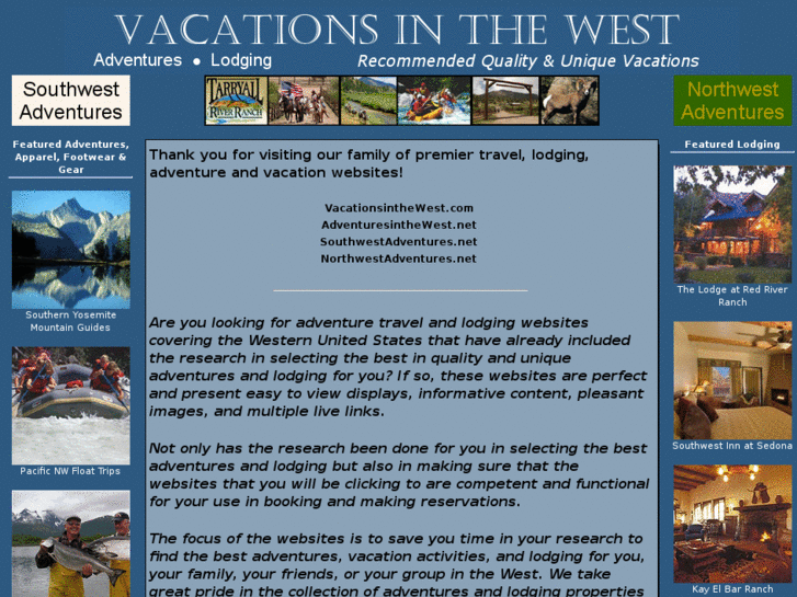 www.vacationsinthewest.com