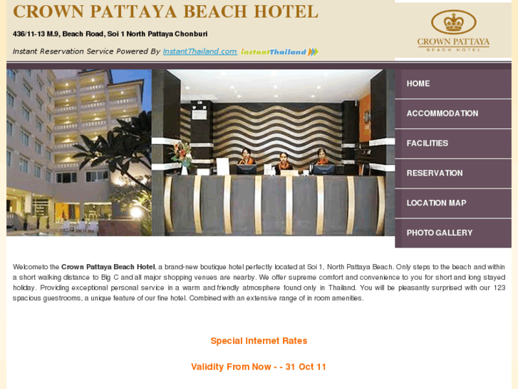 www.crownpattayabeachhotel.com