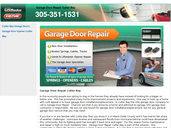 www.garagedoorrepaircutlerbay.com