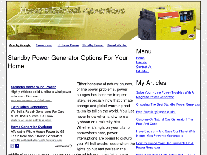 www.homeelectricalgenerators.com