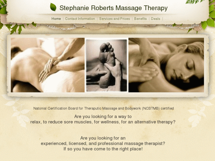 www.robertsmassagetherapy.com