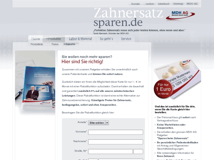 www.zahnersatzsparencard.com