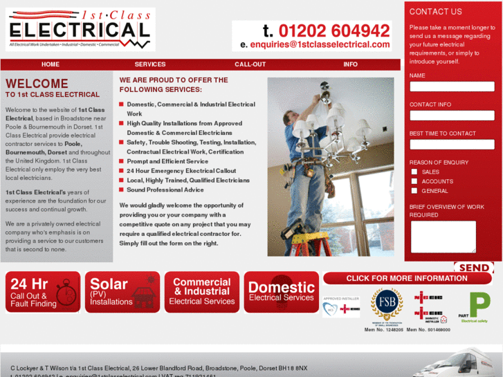 www.1stclasselectrical.com