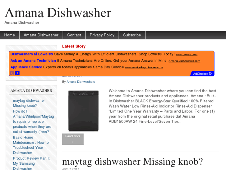 www.amanadishwasher.net