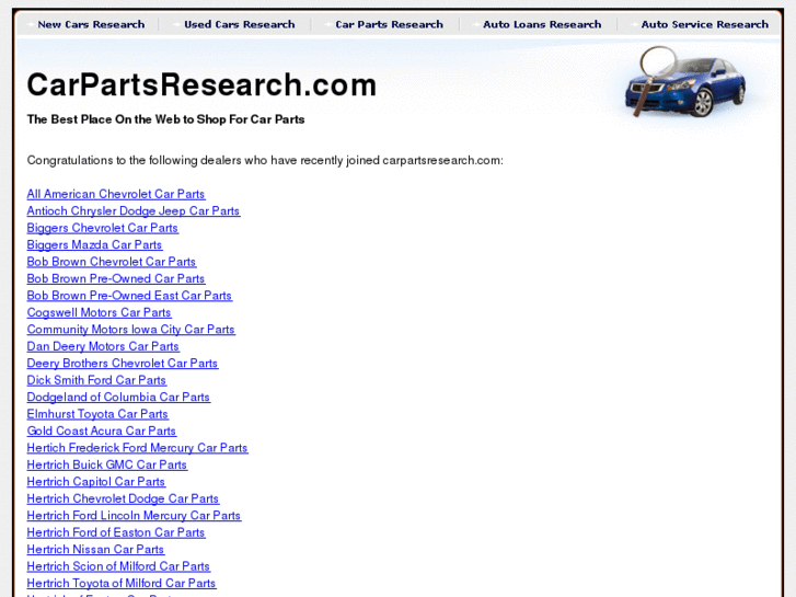 www.carpartsresearch.com