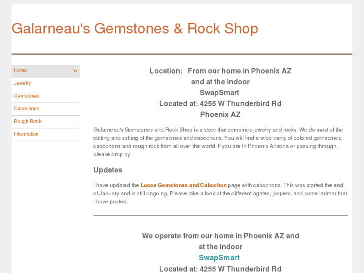 www.galarneausgemstonesandrockshop.com