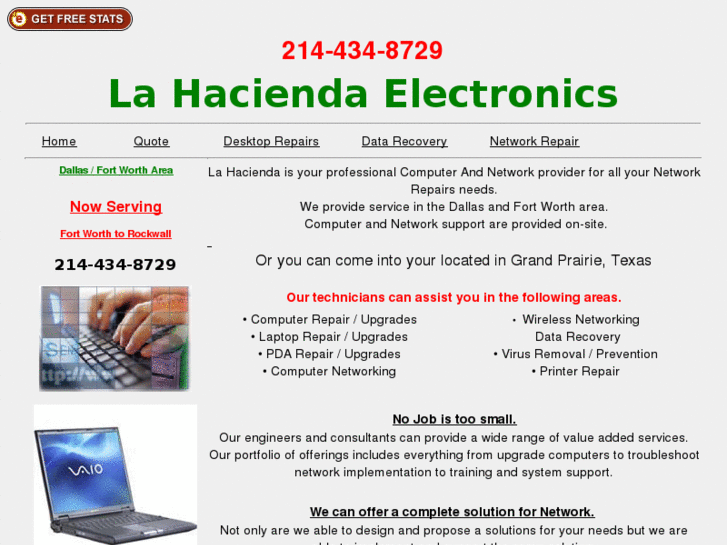 www.lahaciendaelectronics.com