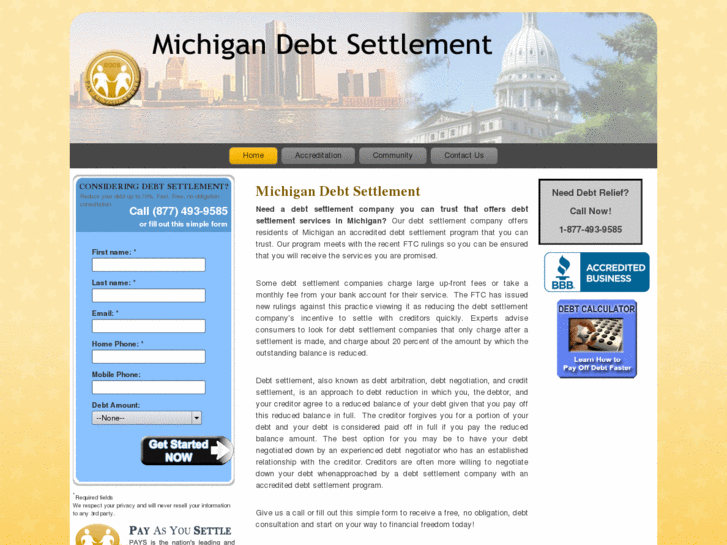 www.michigandebtsettlement.net