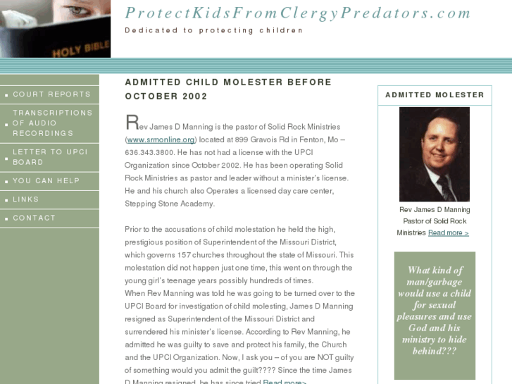 www.protectkidsfromclergypredators.com