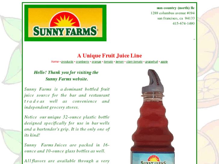 www.sunnyfarmsjuices.com