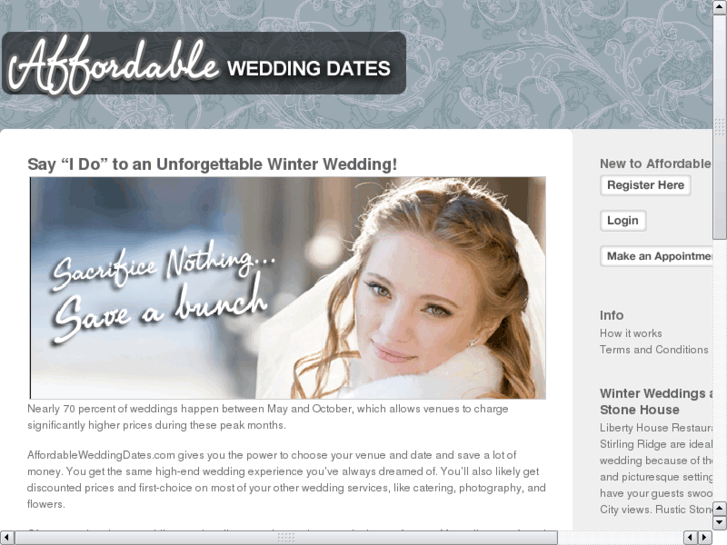 www.affordableweddingdates.com