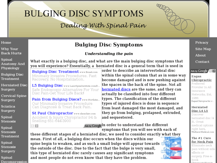 www.bulgingdiscsymptoms.org