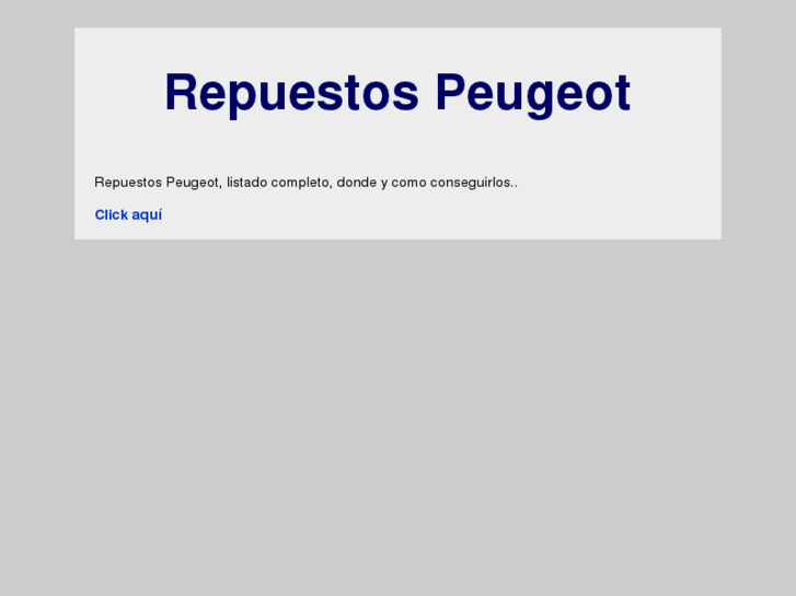 www.repuestospeugeot.com