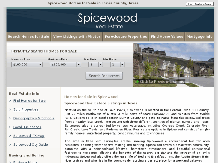 www.spicewood-realestate.com