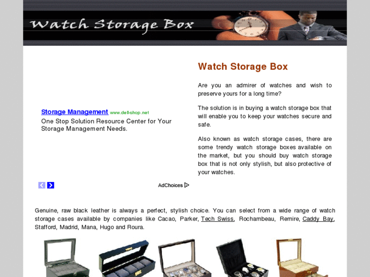 www.watchstoragebox.com